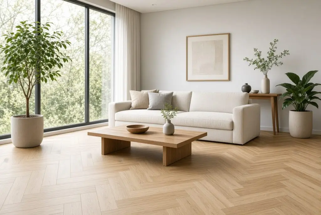 Panele winylowe mFlor jodełka – elegancja parkietu w nowoczesnym wydaniu